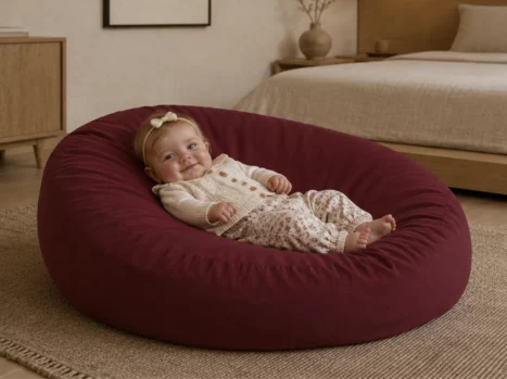 Baby relax hoes | Percale katoen - Merlot red