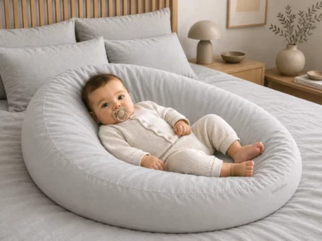 Baby relax hoes | Percale katoen - Misty grey