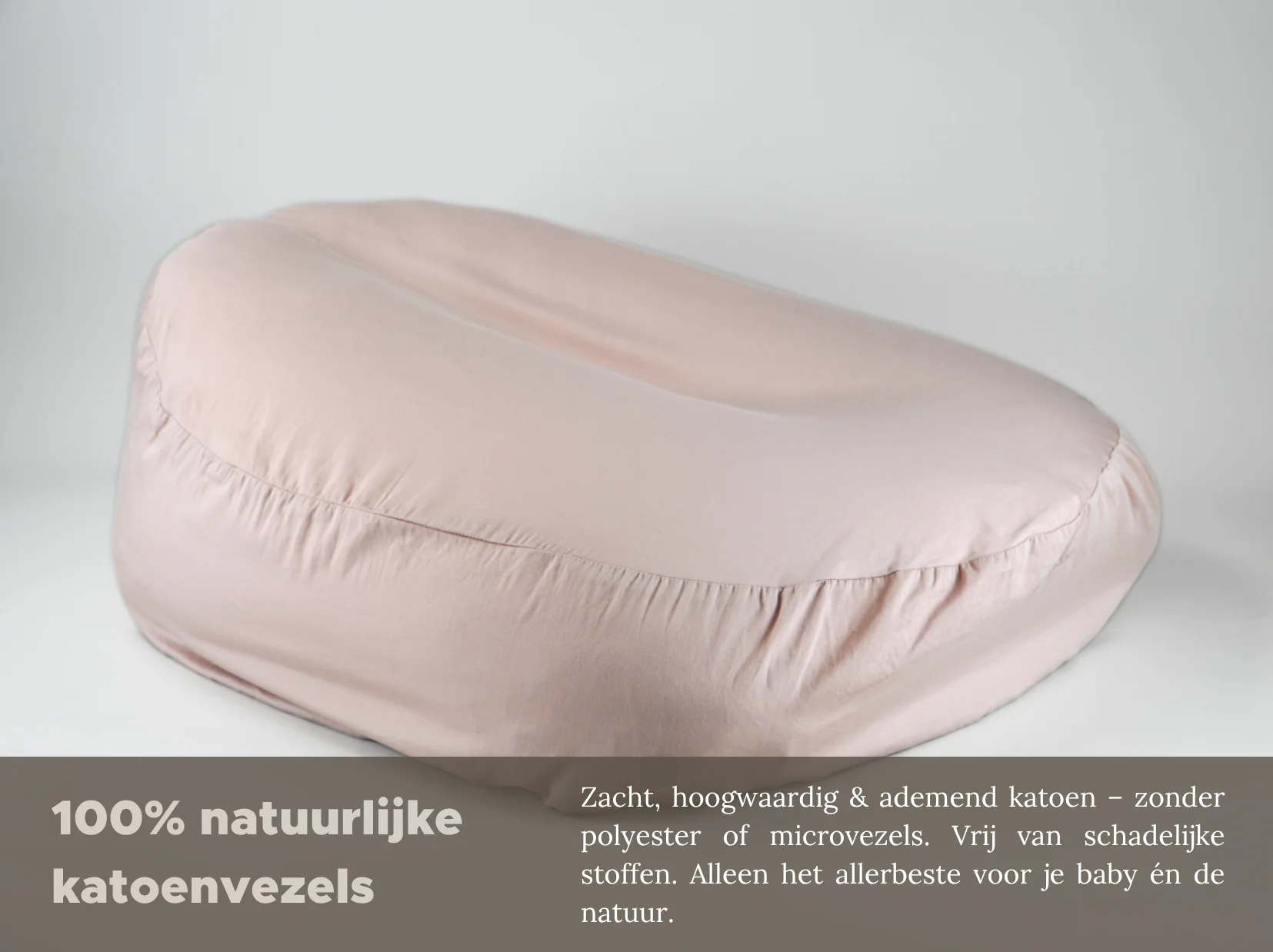Baby relax hoes | Satijn katoen - Blush pink - Afbeelding 2