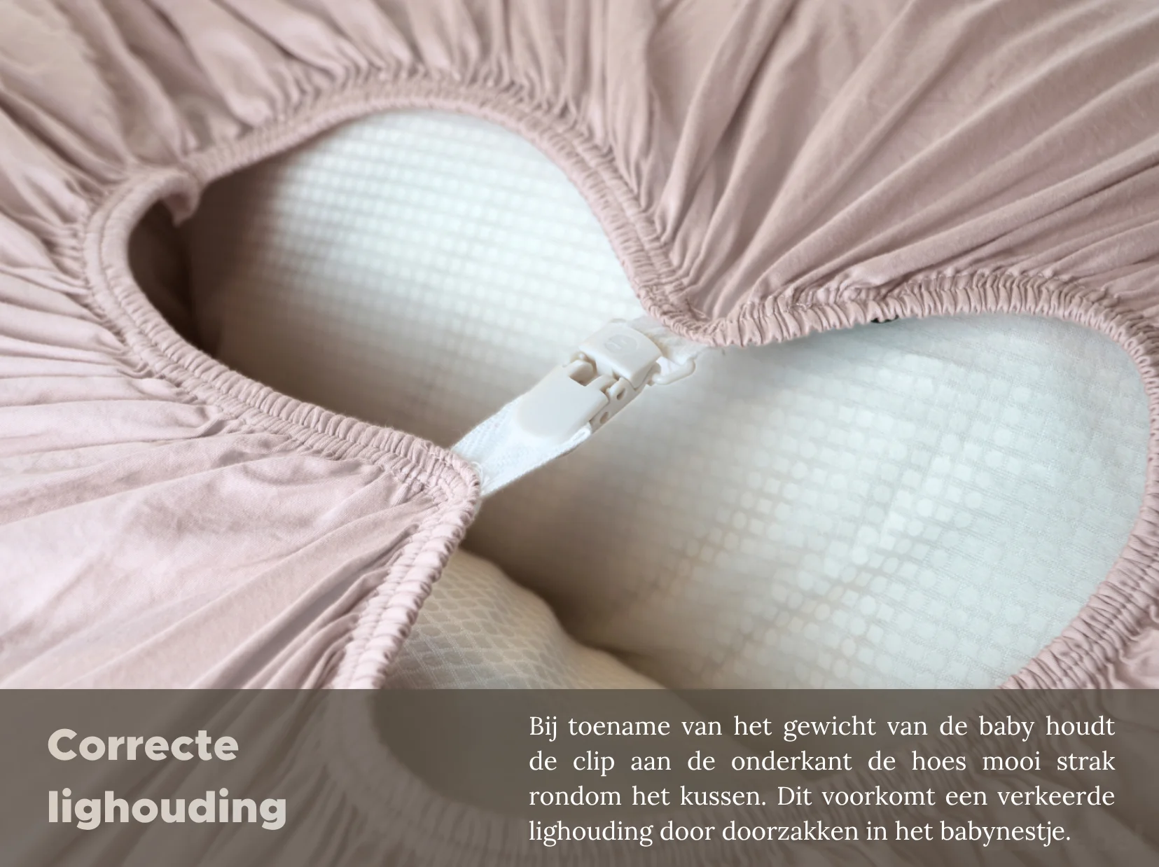 Baby relax hoes | Satijn katoen - Blush pink - Afbeelding 3