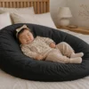 Baby relax hoes | Satijn katoen - Charcoal black