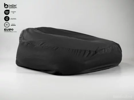 Baby relax hoes | Satijn katoen - Charcoal black