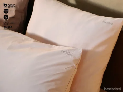 Kussensloop met ritssluiting | Percale katoen - Blush pink