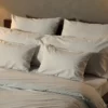 Sierkussensloop met ritssluiting | Percale katoen - Ivory beige