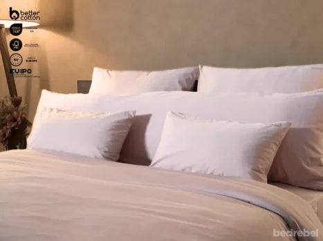 Sierkussensloop met ritssluiting | Satijn katoen - Blush pink