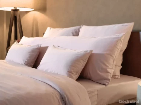 Bolsterkussensloop met ritssluiting | Satijn katoen - Blush pink