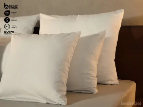 Sierkussensloop met ritssluiting | Satijn katoen - Ivory beige