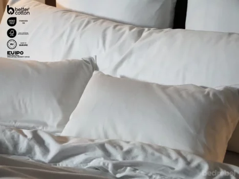 Sierkussensloop met ritssluiting | Satijn katoen - Pure white