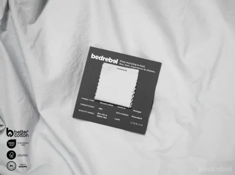 Sample | Percale katoen - Misty grey