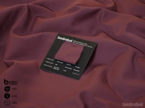 Sample | Satijn katoen - Merlot red