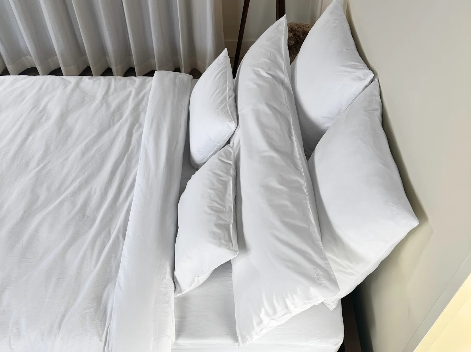Bolsterkussensloop met ritssluiting | Percale katoen - Pure white - Afbeelding 3