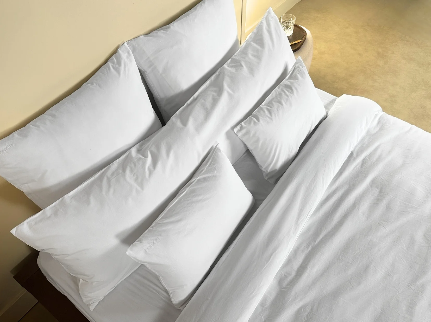 Bolsterkussensloop met ritssluiting | Percale katoen - Pure white - Afbeelding 8