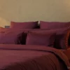 Sierkussensloop met ritssluiting | Percale katoen - Merlot red