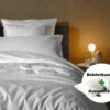 Bolsterkussen + kussensloop voordeelset | Percale katoen - Pure white
