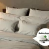Bolsterkussen + kussensloop voordeelset | Percale katoen - Ivory beige