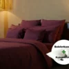 Bolsterkussen + kussensloop voordeelset | Percale katoen - Merlot red