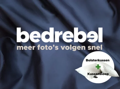 Bolsterkussen + kussensloop voordeelset | Percale katoen - Midnight blue