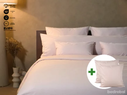 Dekbedovertrek set | Percale katoen - Blush pink - 2 persoons