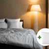 Dekbedovertrek set | Percale katoen - Pure white - 1 persoons