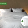 Dekbedovertrek set | Percale katoen - Pure white - 2 persoons