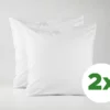 Kussensloop | Percale katoen - Pure white - Voordeel set