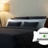 Sierkussen + sierkussensloop voordeelset | Percale katoen - Charcoal black