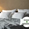 Sierkussen + sierkussensloop voordeelset | Percale katoen - Pure white