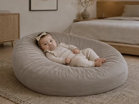 Baby relax hoes | Satijn katoen - Japandi taupe