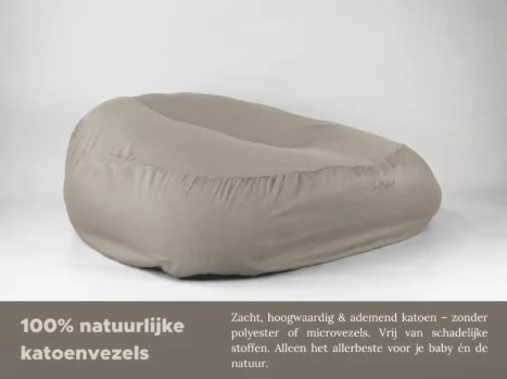 Alternative view of Baby relax hoes | Satijn katoen - Japandi taupe