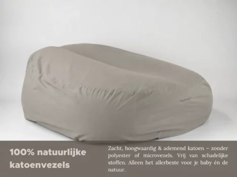 Alternative view of Baby relax hoes | Percale katoen - Japandi taupe