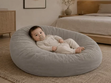 Baby relax hoes | Percale katoen - Japandi taupe