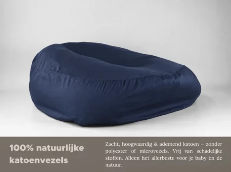 Alternative view of Baby relax hoes | Satijn katoen - Midnight blue