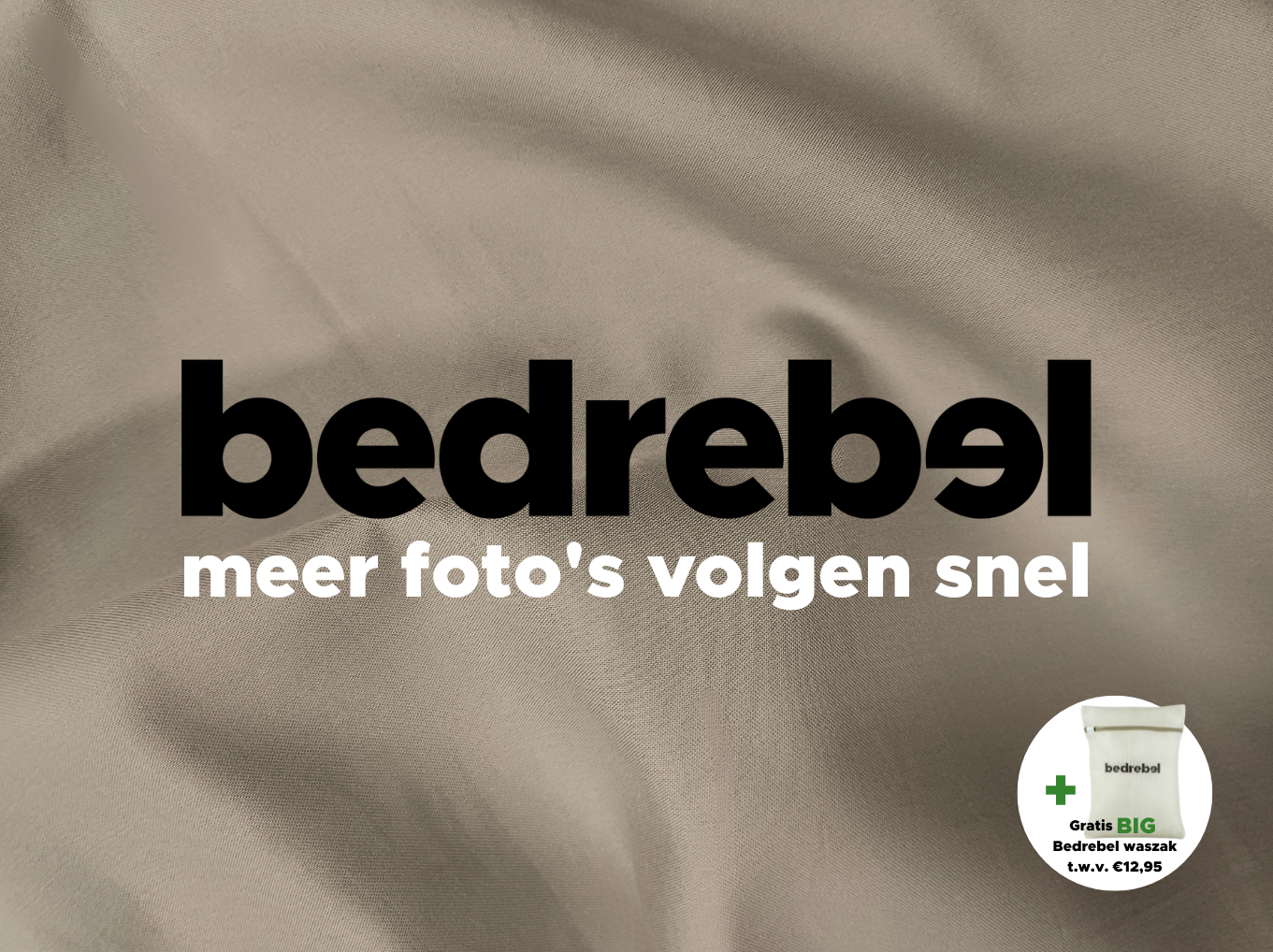 Hoeslaken met hoeklabels & side pockets | Satijn katoen - Japandi taupe