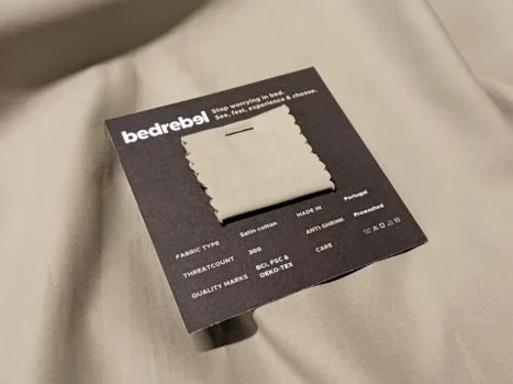 Sample | Satijn katoen - Japandi taupe