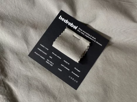 Sample | Percale katoen - Japandi taupe