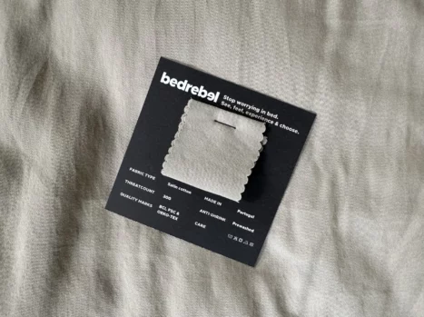 Sample | Satijn katoen - Japandi taupe