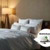 Bolsterkussen + kussensloop voordeelset | Satijn katoen - Pure white