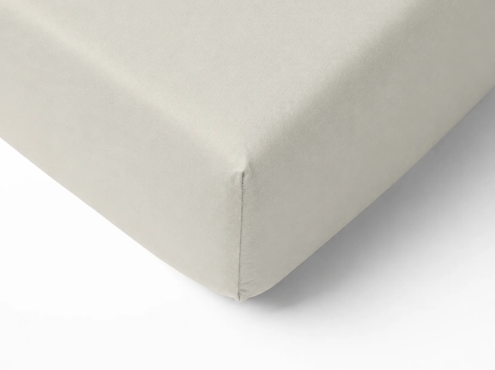 Peuterbed hoeslaken met hoeklabels & side pockets | Percale katoen - Ivory beige - Image 3