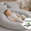 Baby relax hoes + Bolsterkussen voordeelset | Satijn katoen - Misty grey