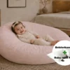 Baby relax hoes + Bolsterkussen voordeelset | Satijn katoen - Blush pink