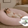 Baby relax hoes + Bolsterkussen voordeelset | Percale katoen - Blush pink