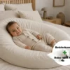 Baby relax hoes + Bolsterkussen voordeelset | Satijn katoen - Ivory beige