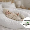 Baby relax hoes + Bolsterkussen voordeelset | Satijn katoen - Pure white