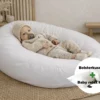 Baby relax hoes + Bolsterkussen voordeelset | Percale katoen - Pure white